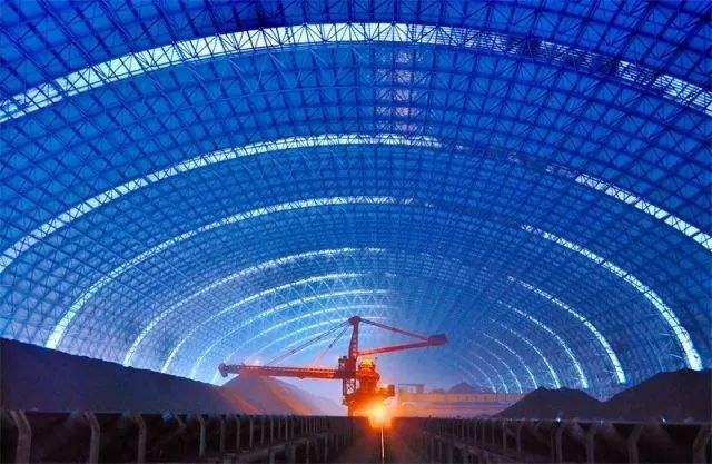 虎林亿优钢构工程师为您解析原料场封闭技术的特点和类型